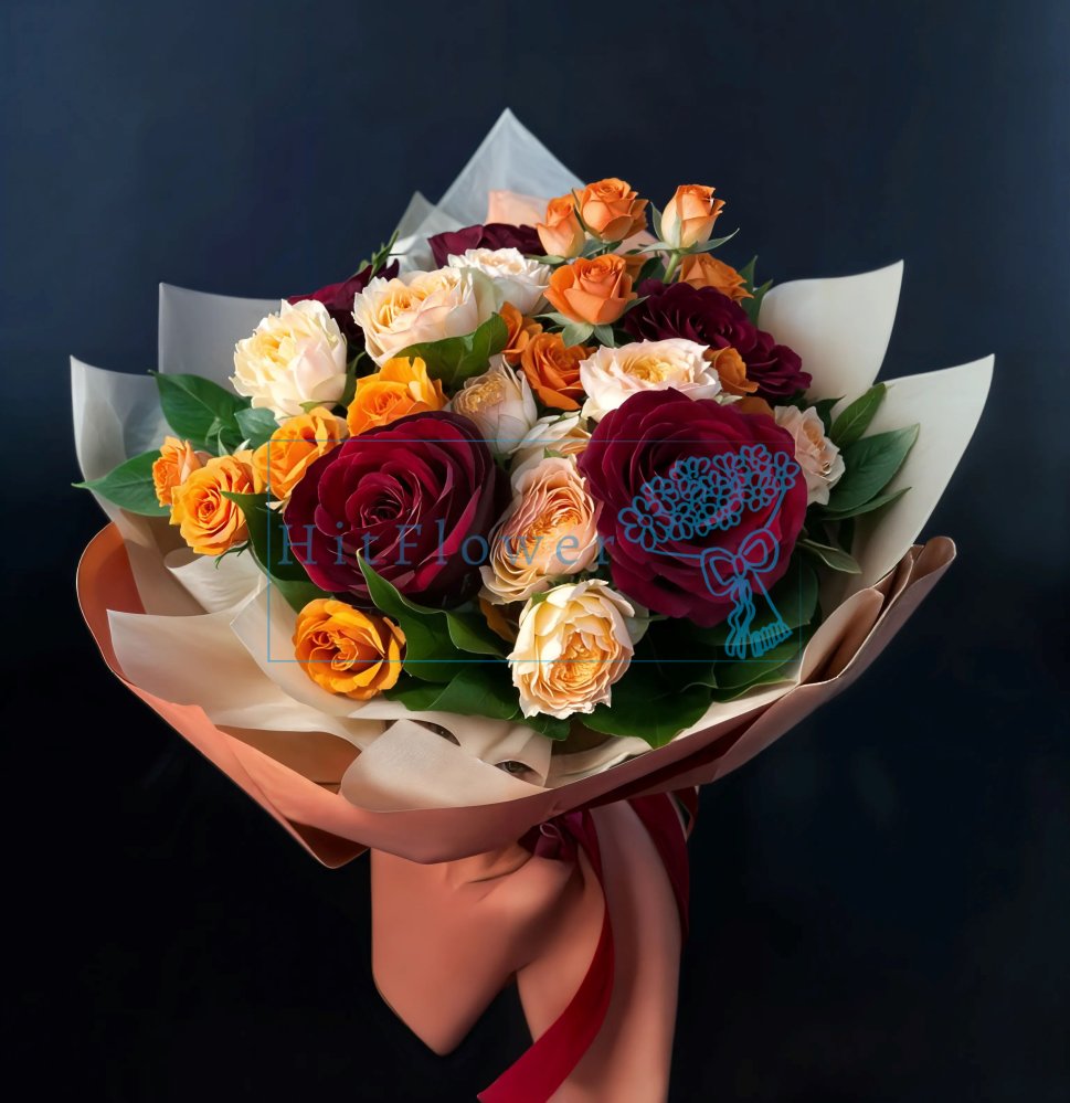 Букет роз Элегантная гармония